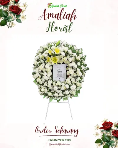 Krans Bunga Duka Cita di Pekayonjaya
